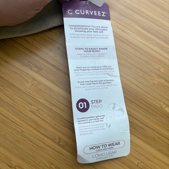 Shapermint Curveez Medium Nude Incredibly Slimming Cami Tank Top Compression - Picture 7 of 10